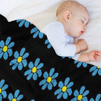 James Daisy Easy Care Throw Blanket