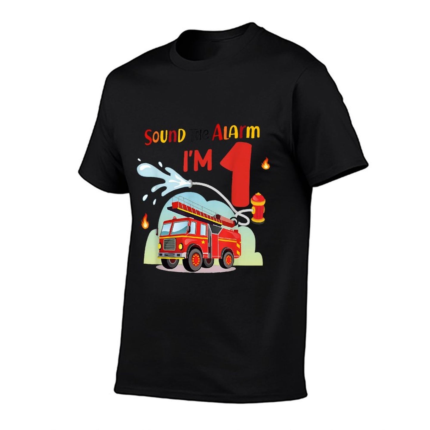 Sound The Alarm I’m First Years Old Birthday Boy 1 Years  Durable T-Shirt