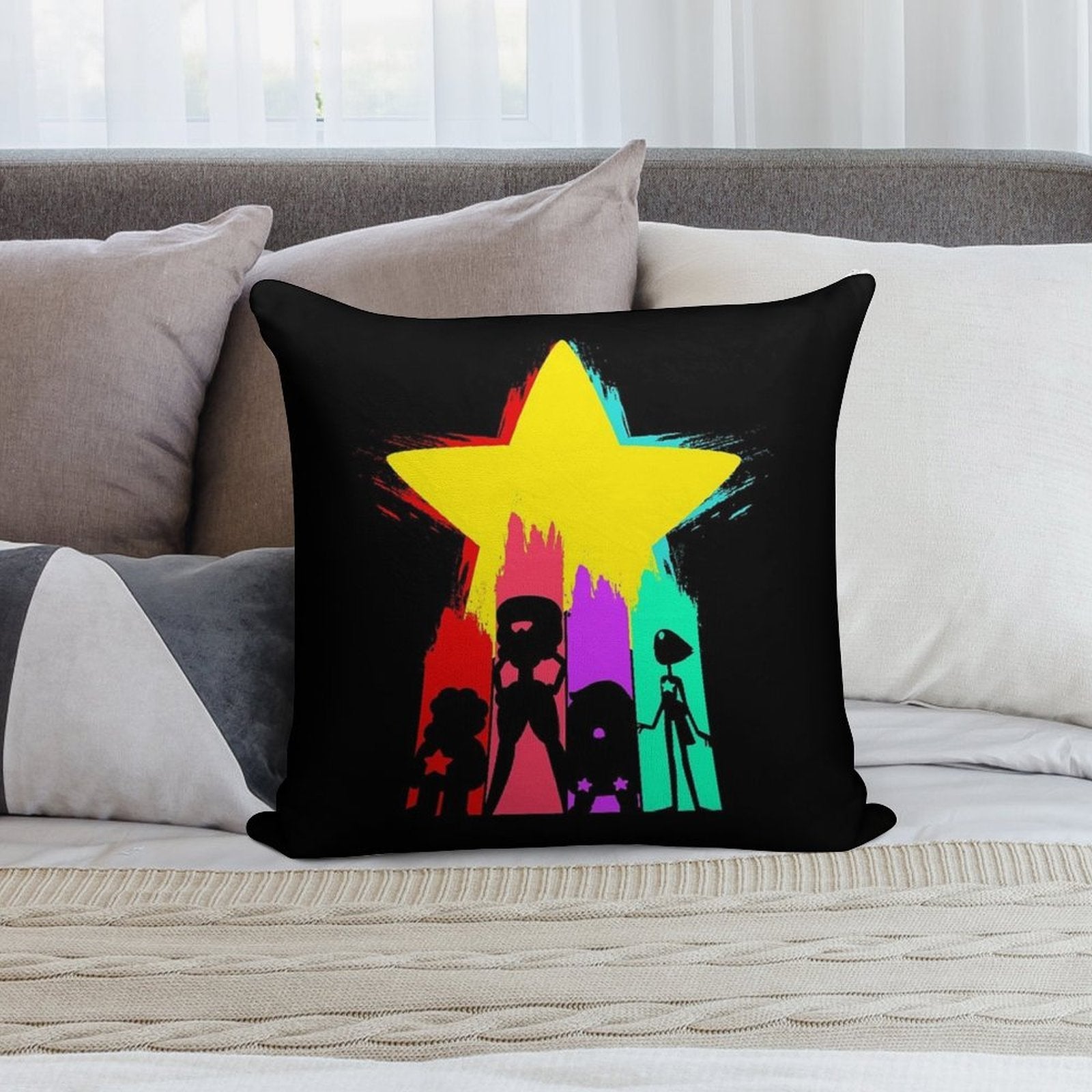 Steven Star Soft Ultra-Soft Texture Throw Pillow