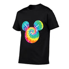 Disney Mickey Mouse Icon Rainbow Tie-Dye  Relaxed-fit T-Shirt