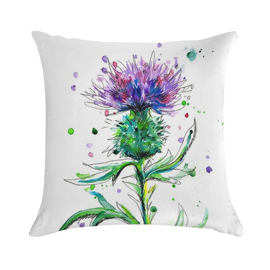 Thistle #1 Soft Warmth Comfort Throw Pillow