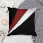Decorative Red And White Soft Warmth Comfort Throw Pillow