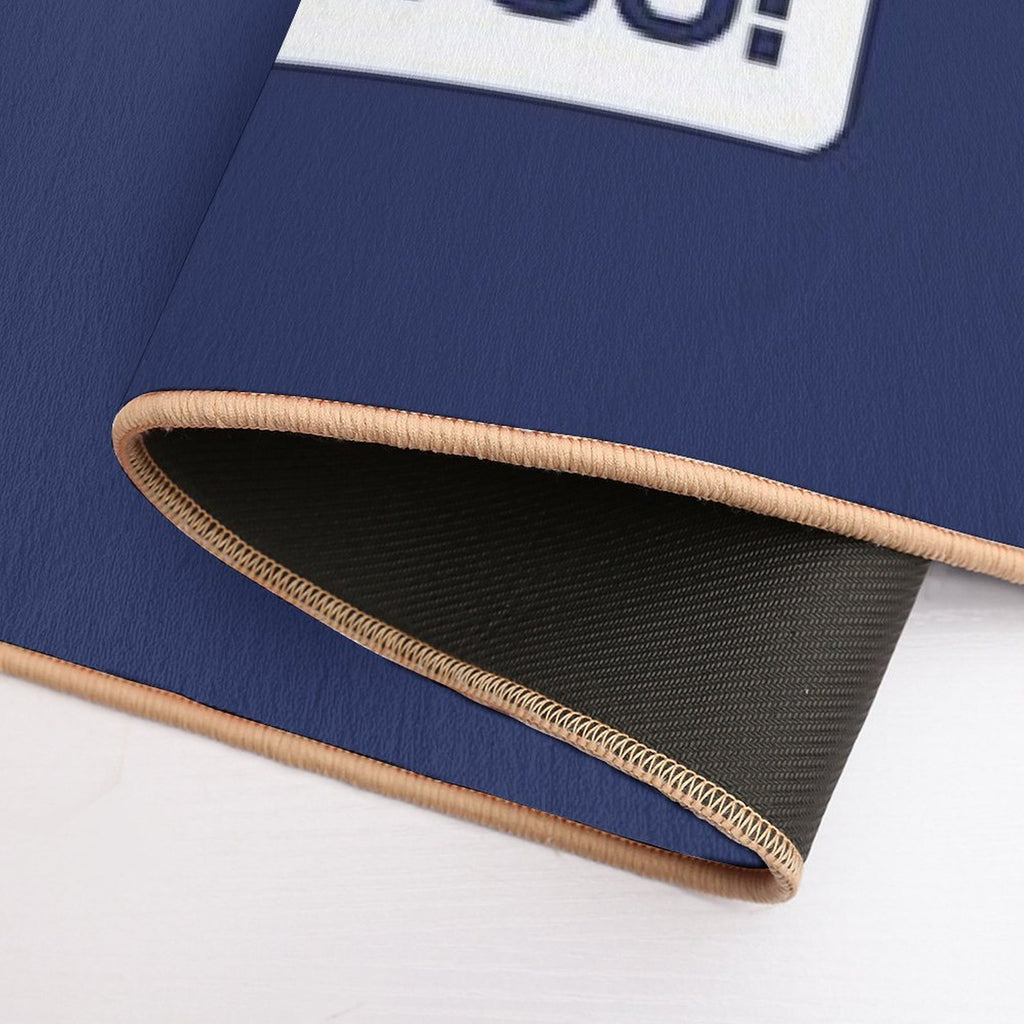 It's Lights Out And Away We Go! - Version 2 (Dark Blue BG)  Multi-Purpose Bath Mat