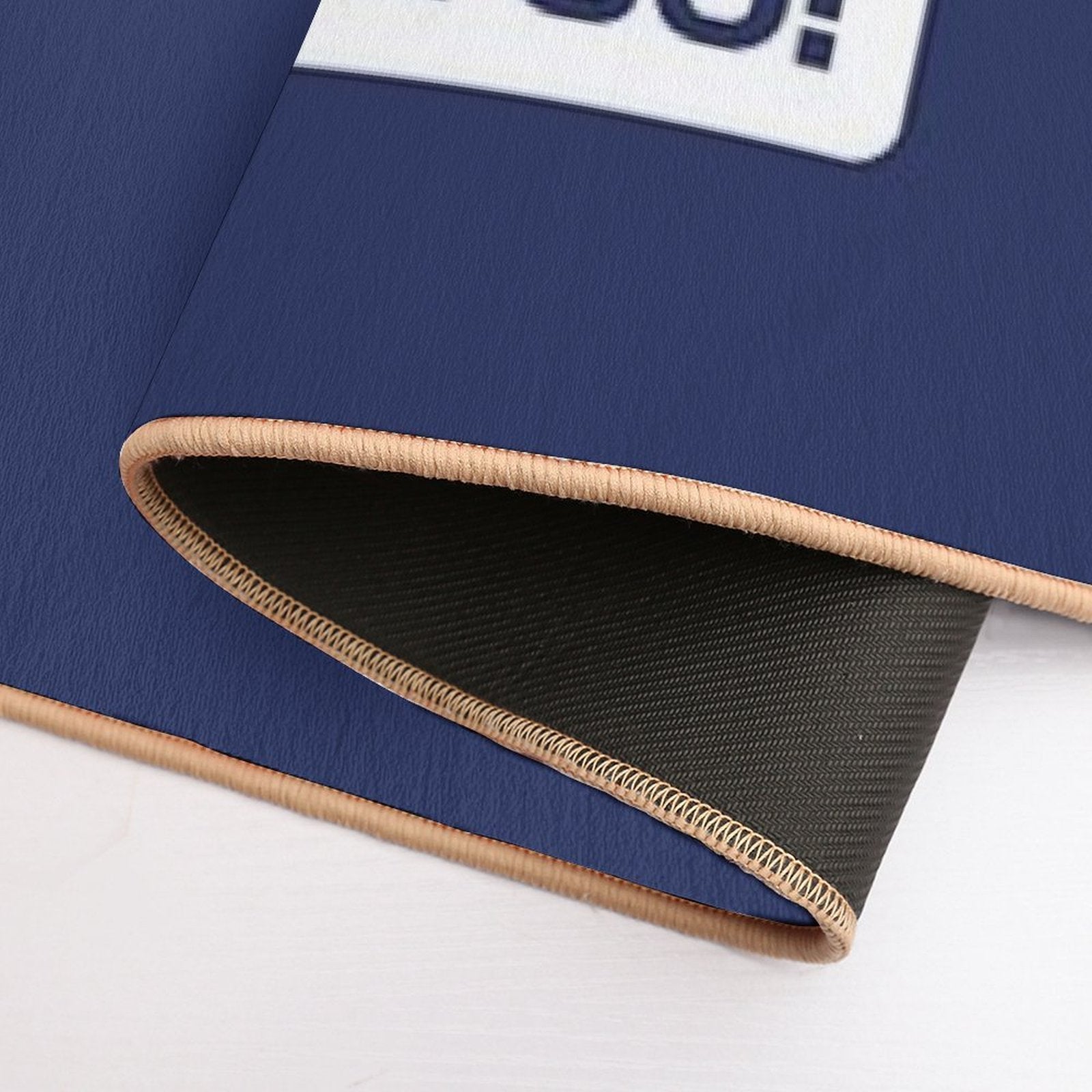 It's Lights Out And Away We Go! - Version 2 (Dark Blue BG)  Multi-Purpose Bath Mat