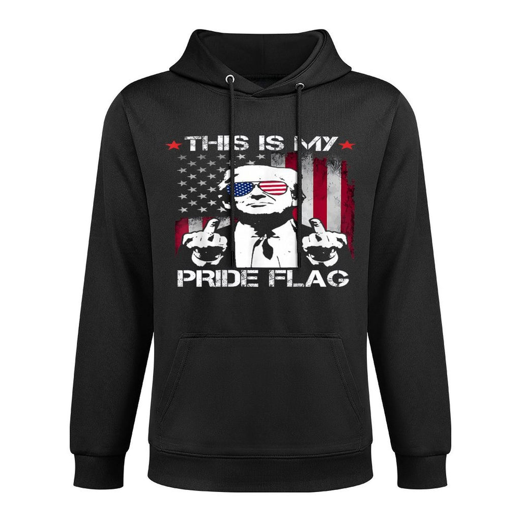 This Is My Pride USA American 4th Of July On Back Shape Retention Hoodie