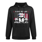 This Is My Pride USA American 4th Of July On Back Shape Retention Hoodie