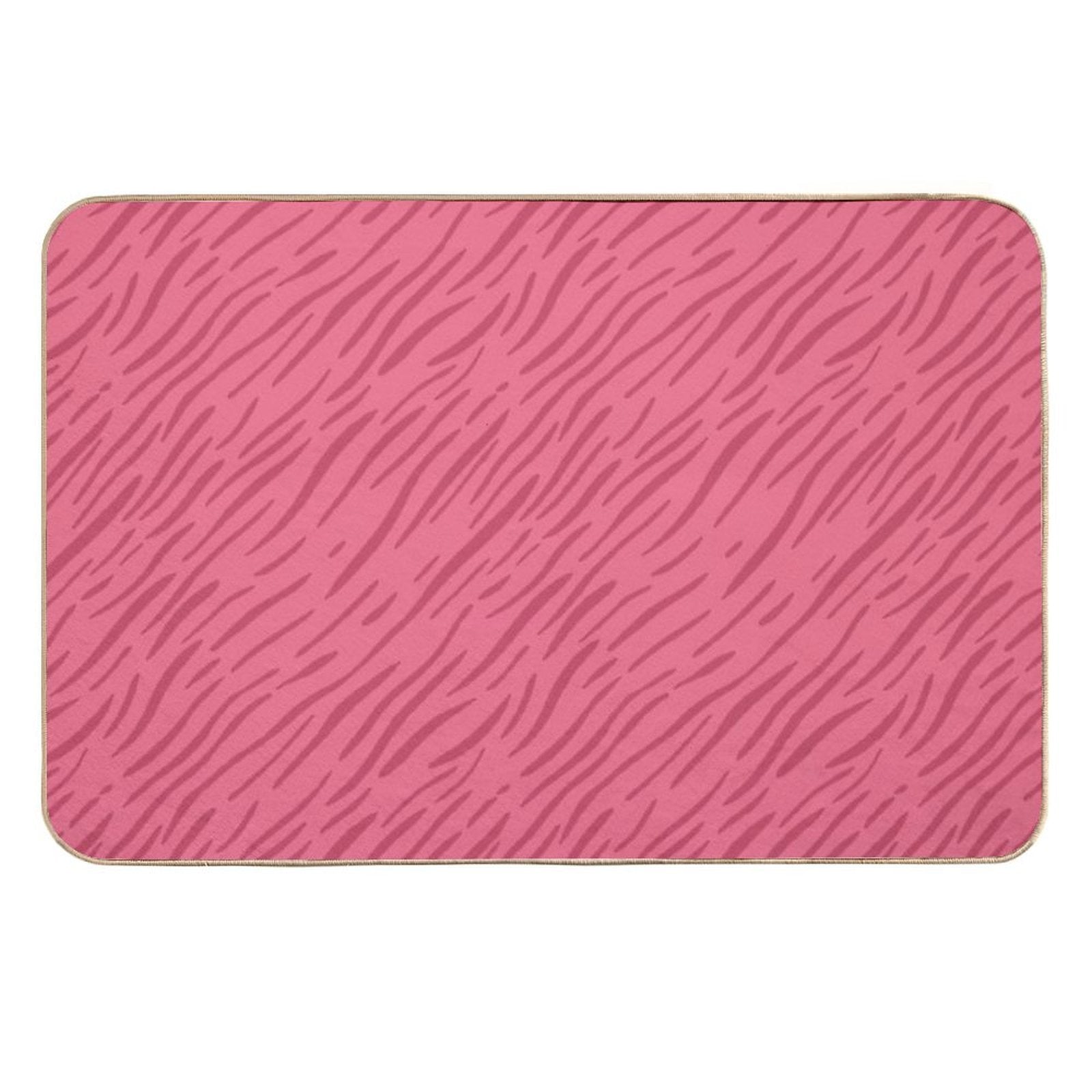 Wavy Stripes - Wavy Stripe Pattern  Eco-Friendly Bath Mat