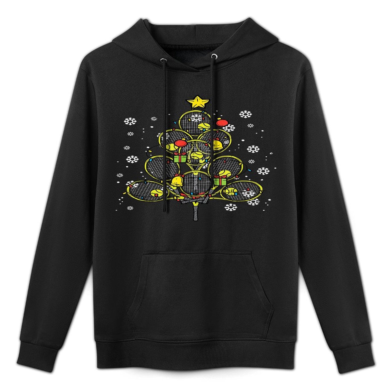 Tennis Christmas Tree Xmas Player Boys Girls Men Women Kids Layering Staple Hoodie