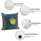 Eastern Yellow Robin Soft Luxury Feel Throw Pillow