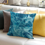 Ocean Is Shaking Soft Washable Throw Pillow