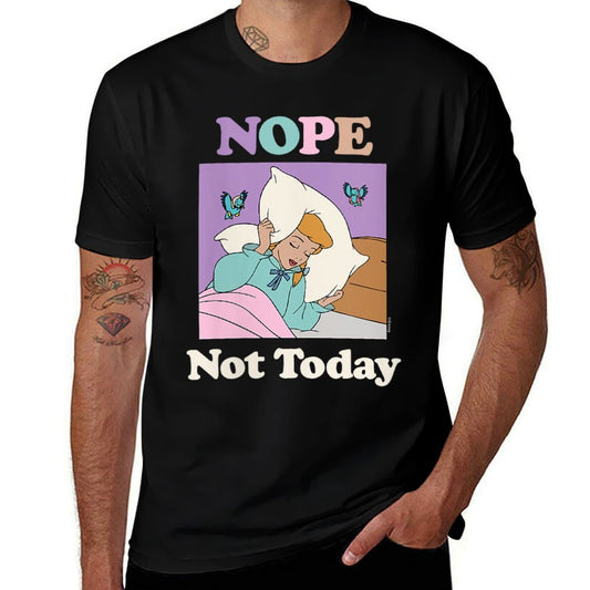 Womens Disney Princess - Cinderella Nope Not Today  Trendy Pattern T-Shirt