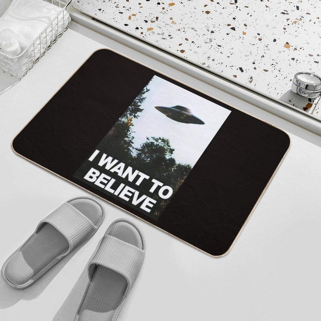 I Want to Believe  Toxin-Free Bath Mat