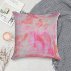 Cute Pink Brushed Soft Skin-Friendly Throw Pillow