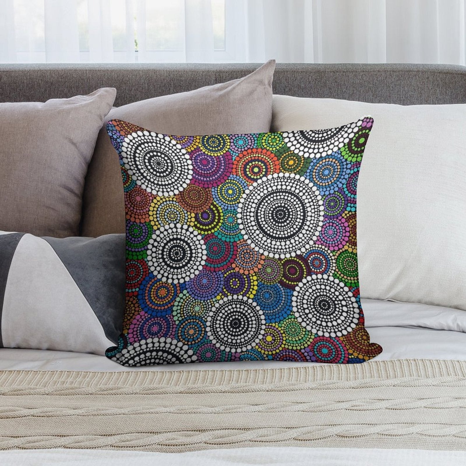 One Mob Soft Washable Throw Pillow