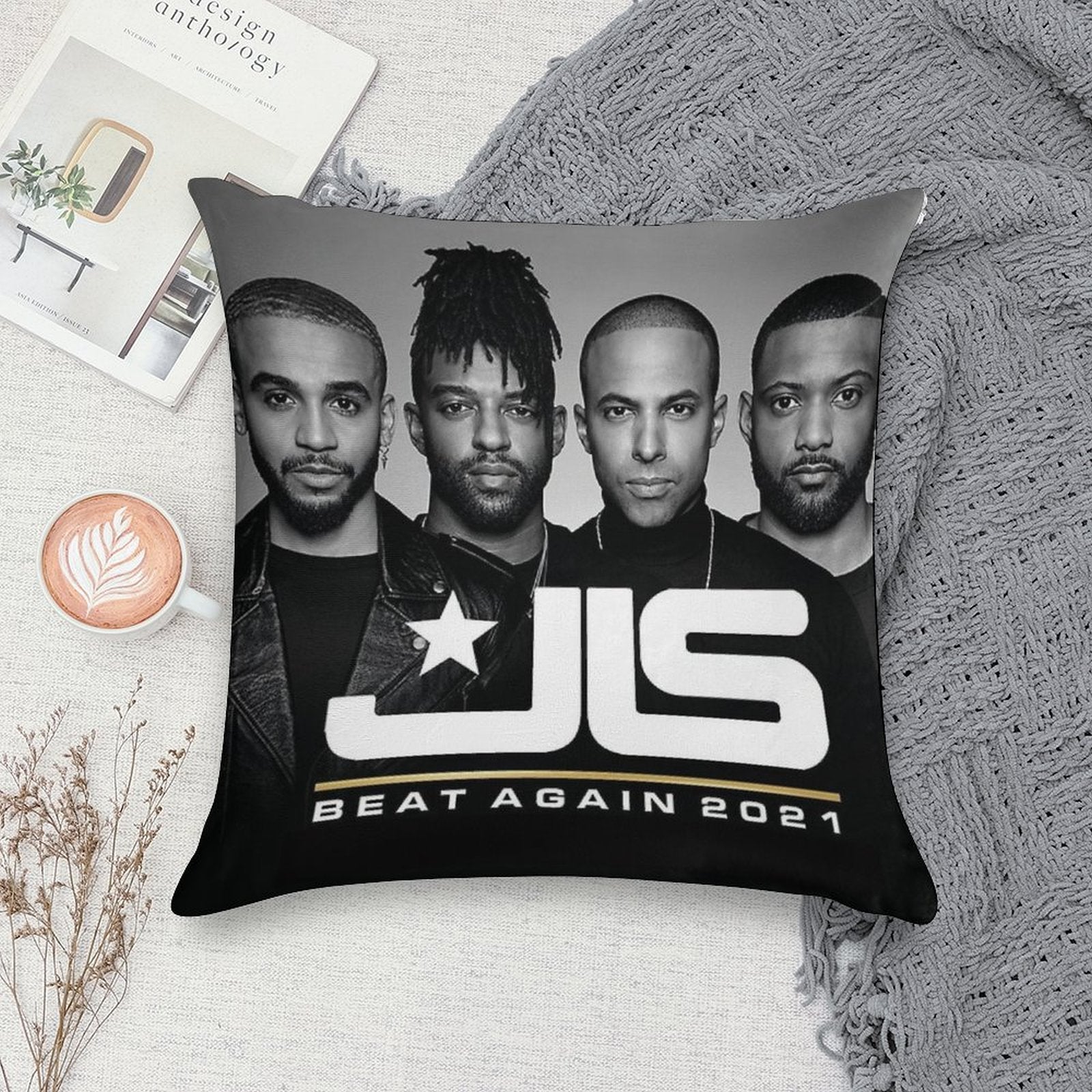Beat JLS Again Tour 2021 Soft Gift Ready Throw Pillow