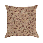 Cattle Brands Soft Bedroom Essential Throw Pillow