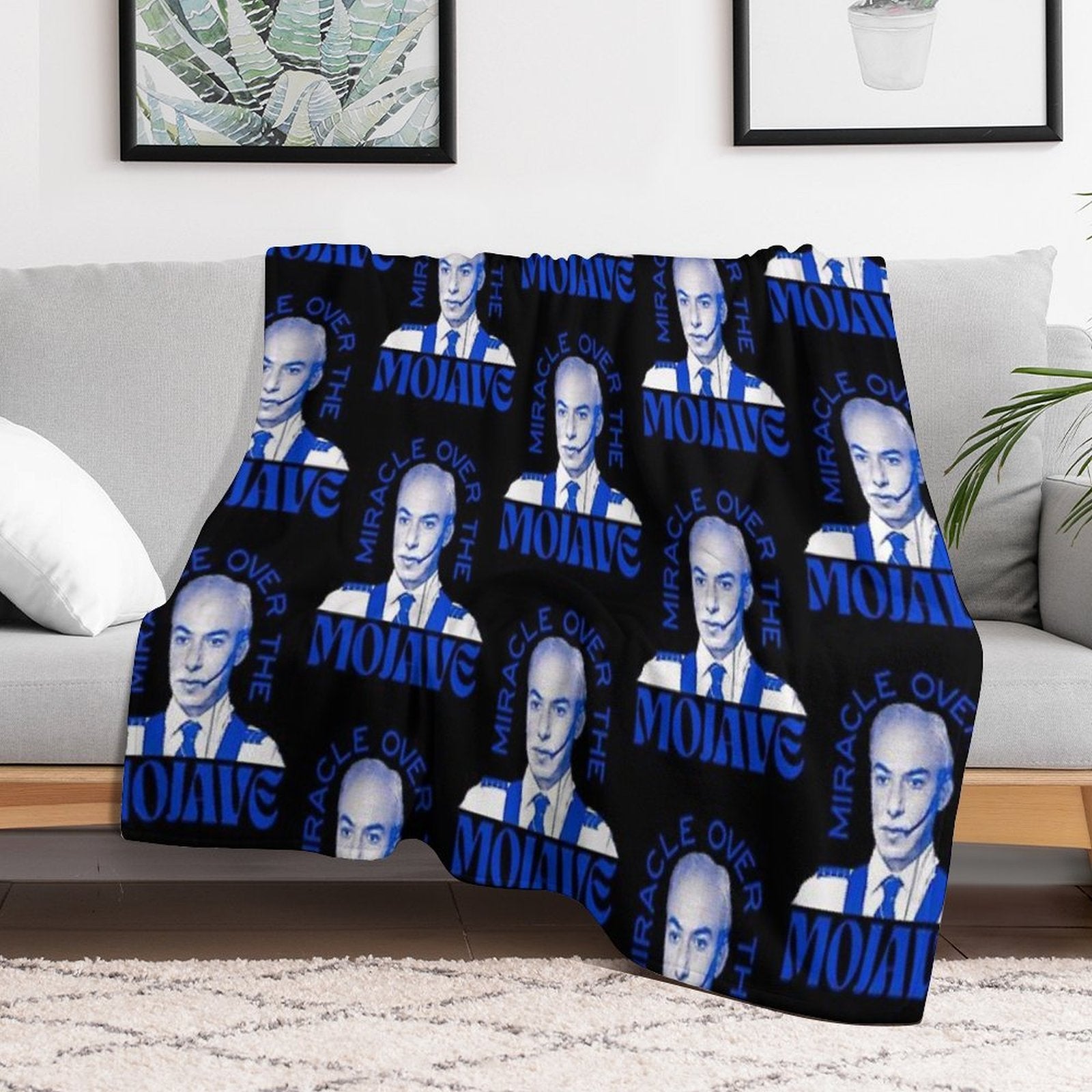 Miracle over The Mojave Nathan Sustainable Throw Blanket