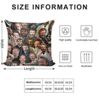 Michael Sheen Photo Collage Soft Short Plush Fabric Throw Pillow