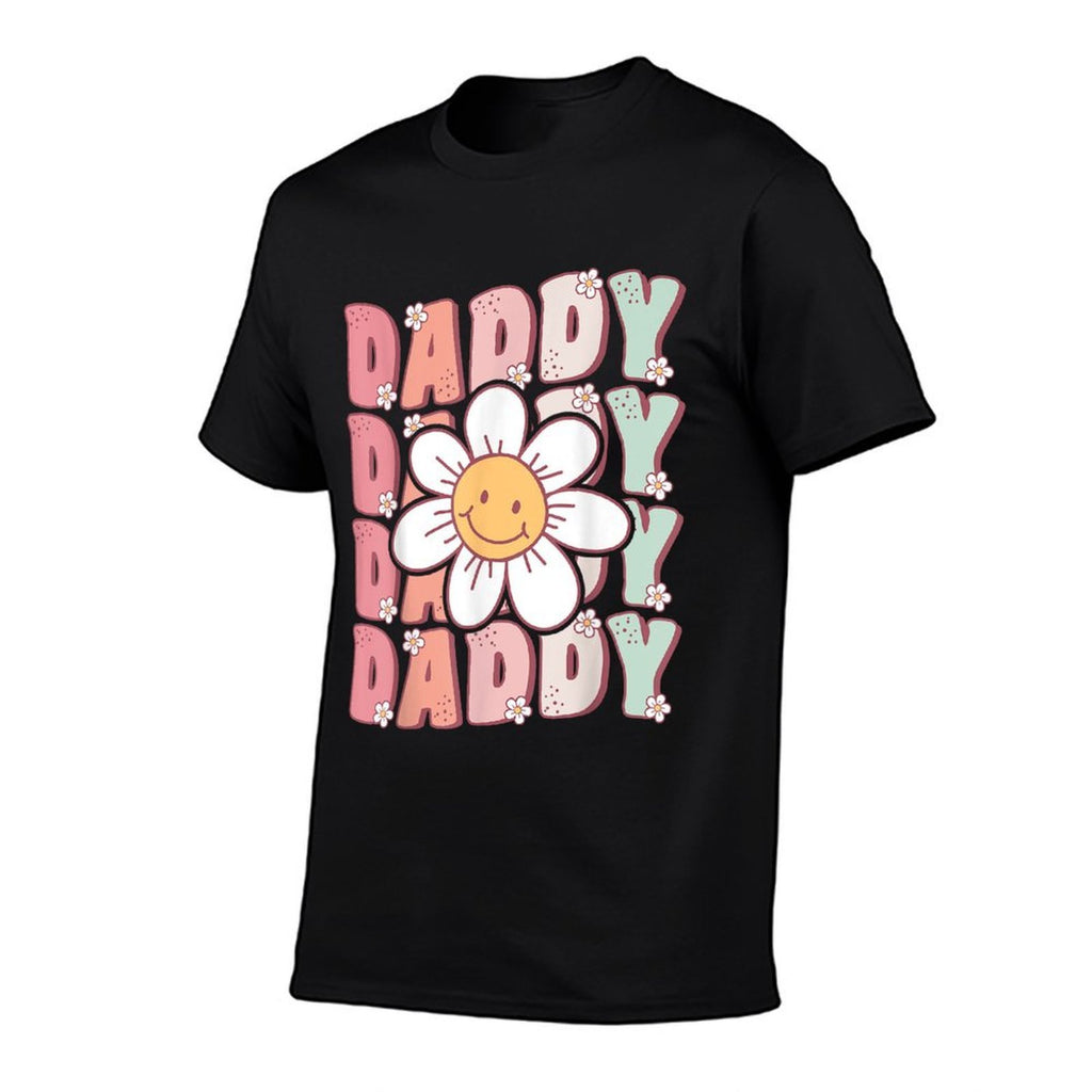 Groovy Daddy Matching Family Birthday Party Daisy Flower  Slim-fit Cut T-Shirt