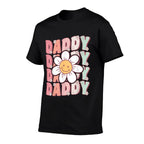 Groovy Daddy Matching Family Birthday Party Daisy Flower  Slim-fit Cut T-Shirt