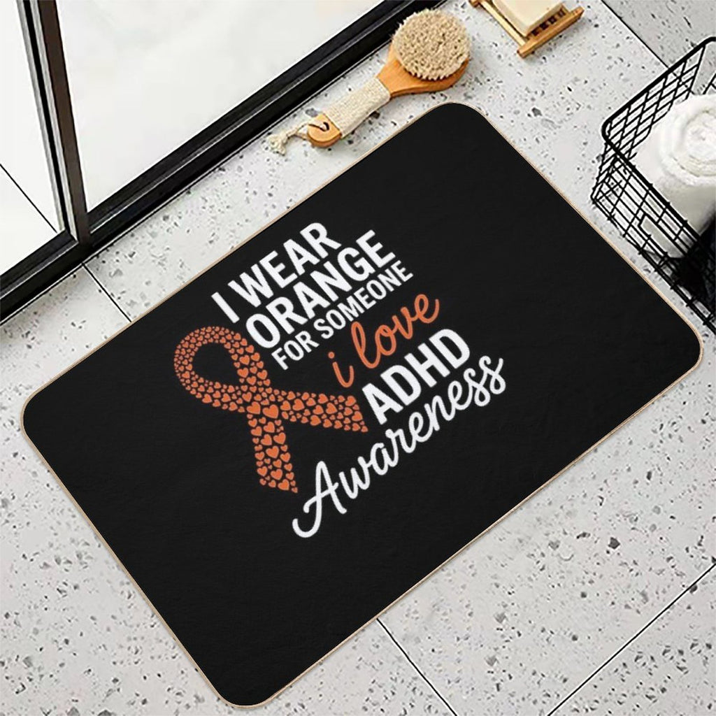 ADHD Awareness Month ADHD Embrace Neurodiversity  Odorless Bath Mat