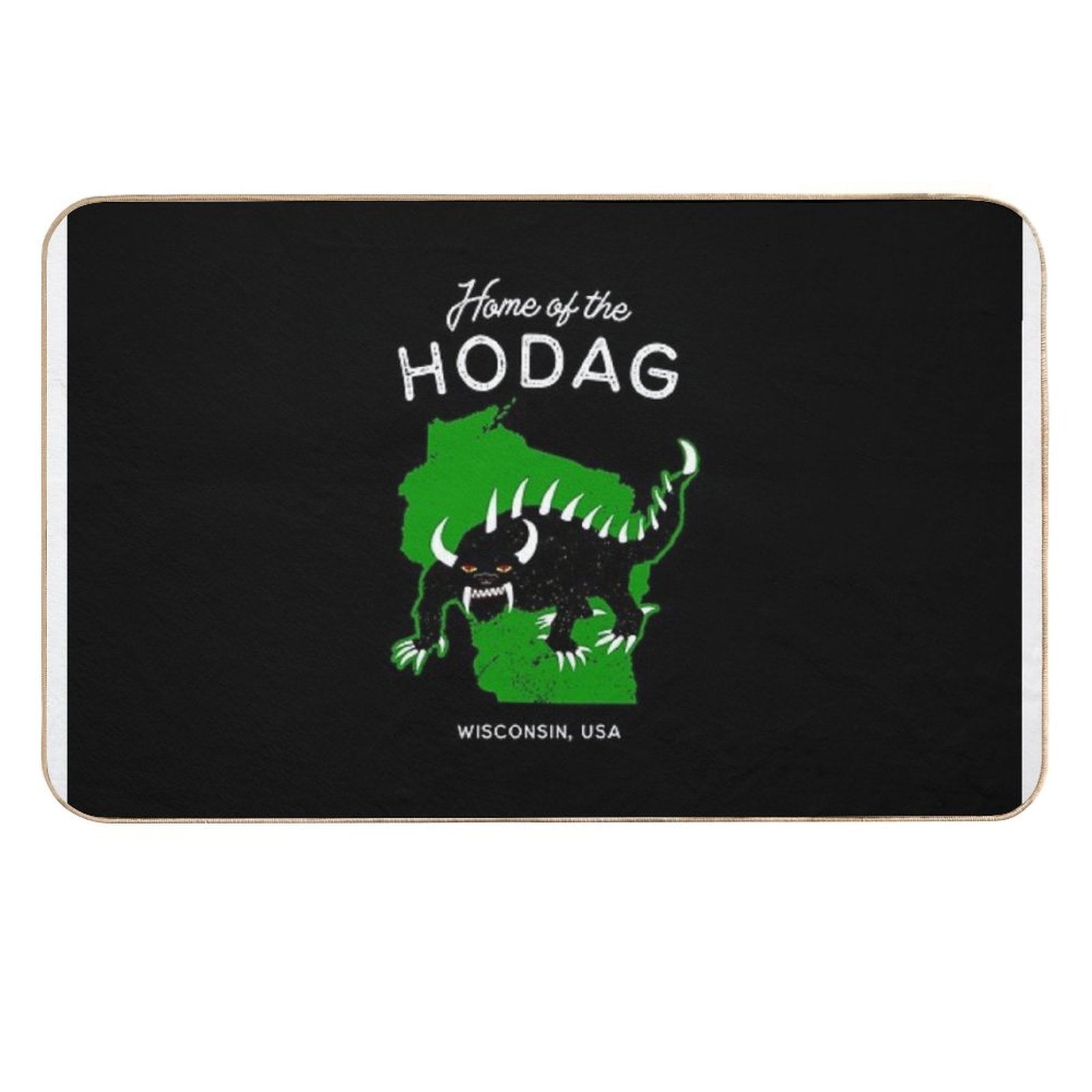 Home of The Hodag Wisconsin, USA Shower Curtain  Non-Slip Bath Mat