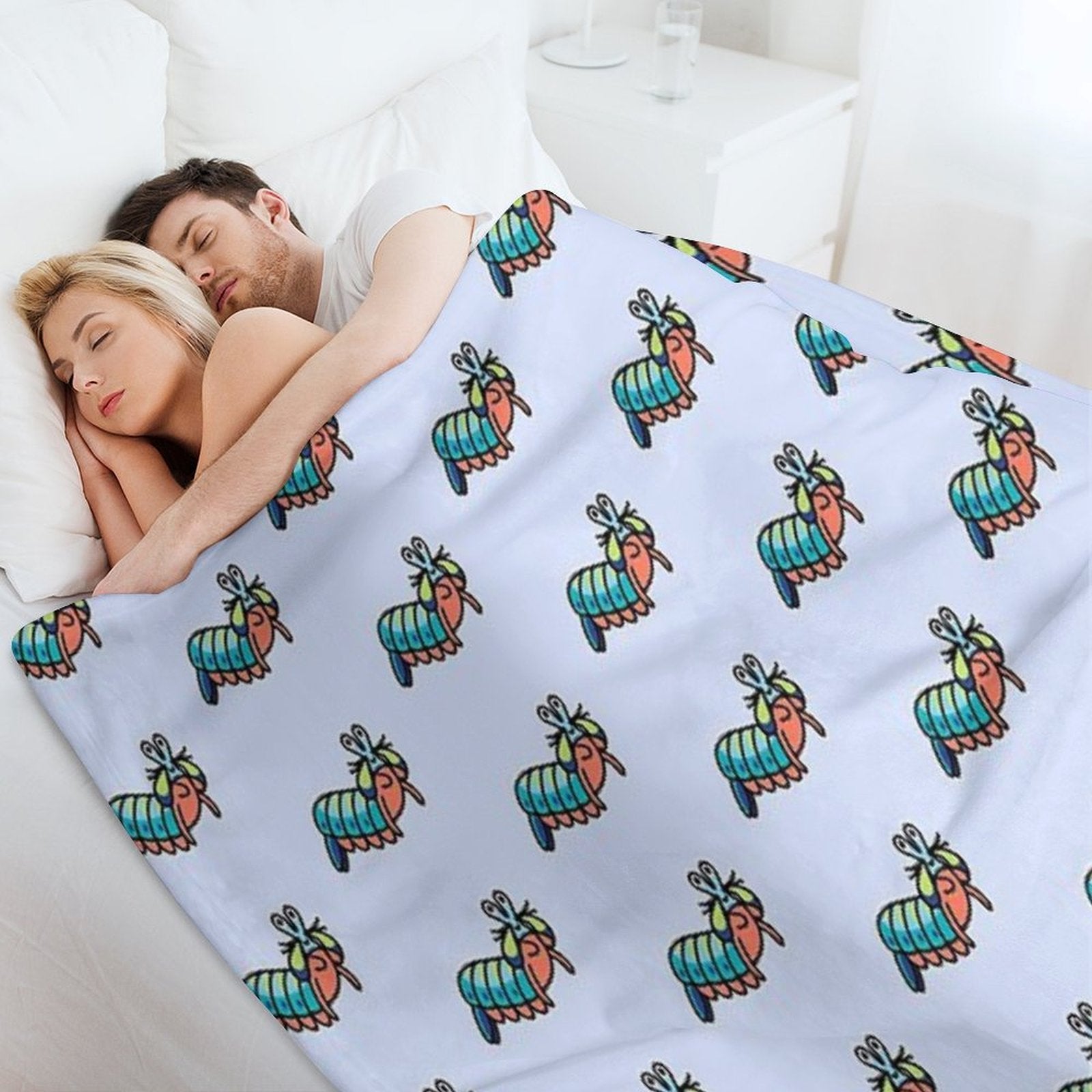 Mantis Shrimp Wrinkle-free Throw Blanket