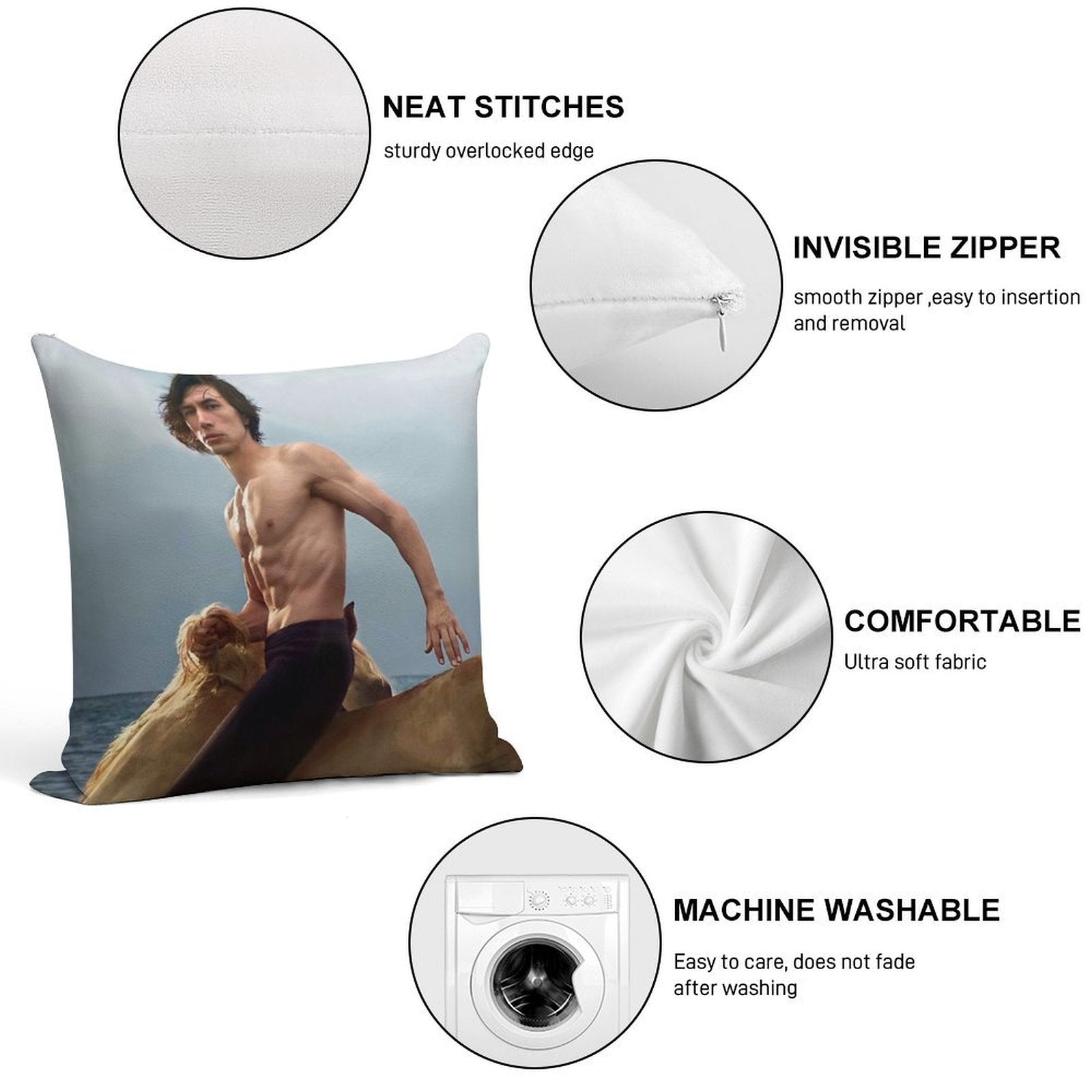 Giddy Up Soft Home Decor Throw Pillow