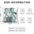 Hatsune Miku Soft Washable Throw Pillow