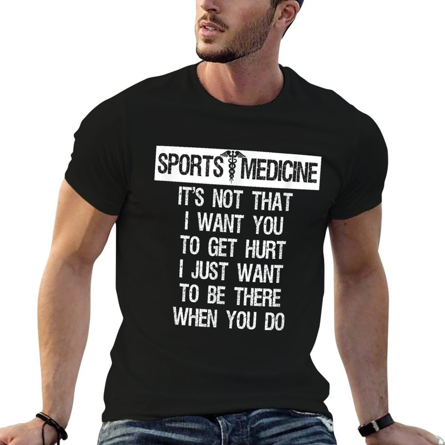 Sports Medicine Graphic Funny T-shirt  Easy-care T-Shirt