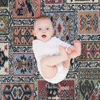 Vintage Capet Style That Massively in Fashion Once Again Easy Care Throw Blanket