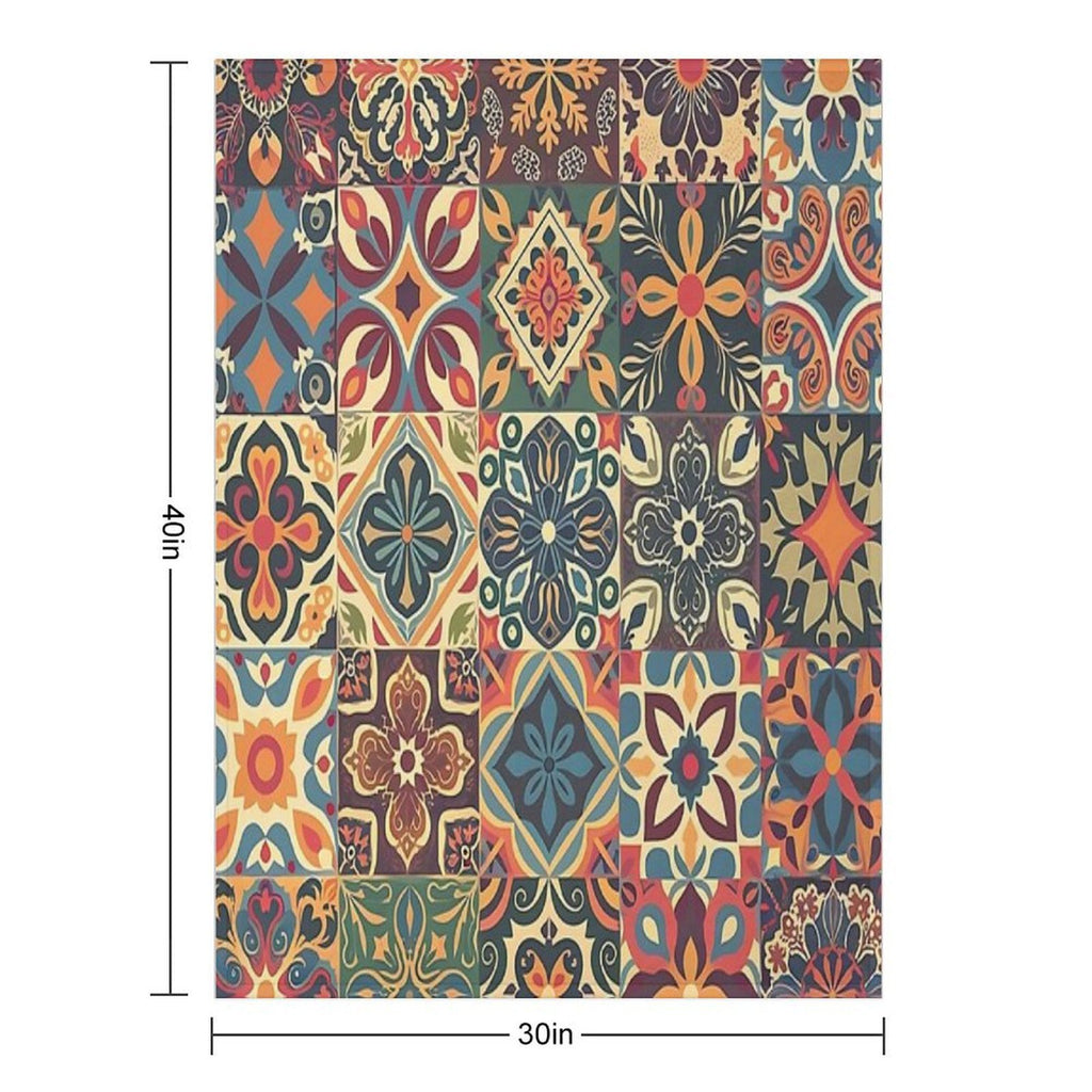 Mosaic of Elegance Versatility Throw Blanket