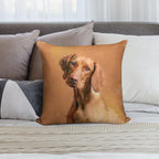 Hungarian Vizsla Dog Art Soft Reinforced Edging Throw Pillow