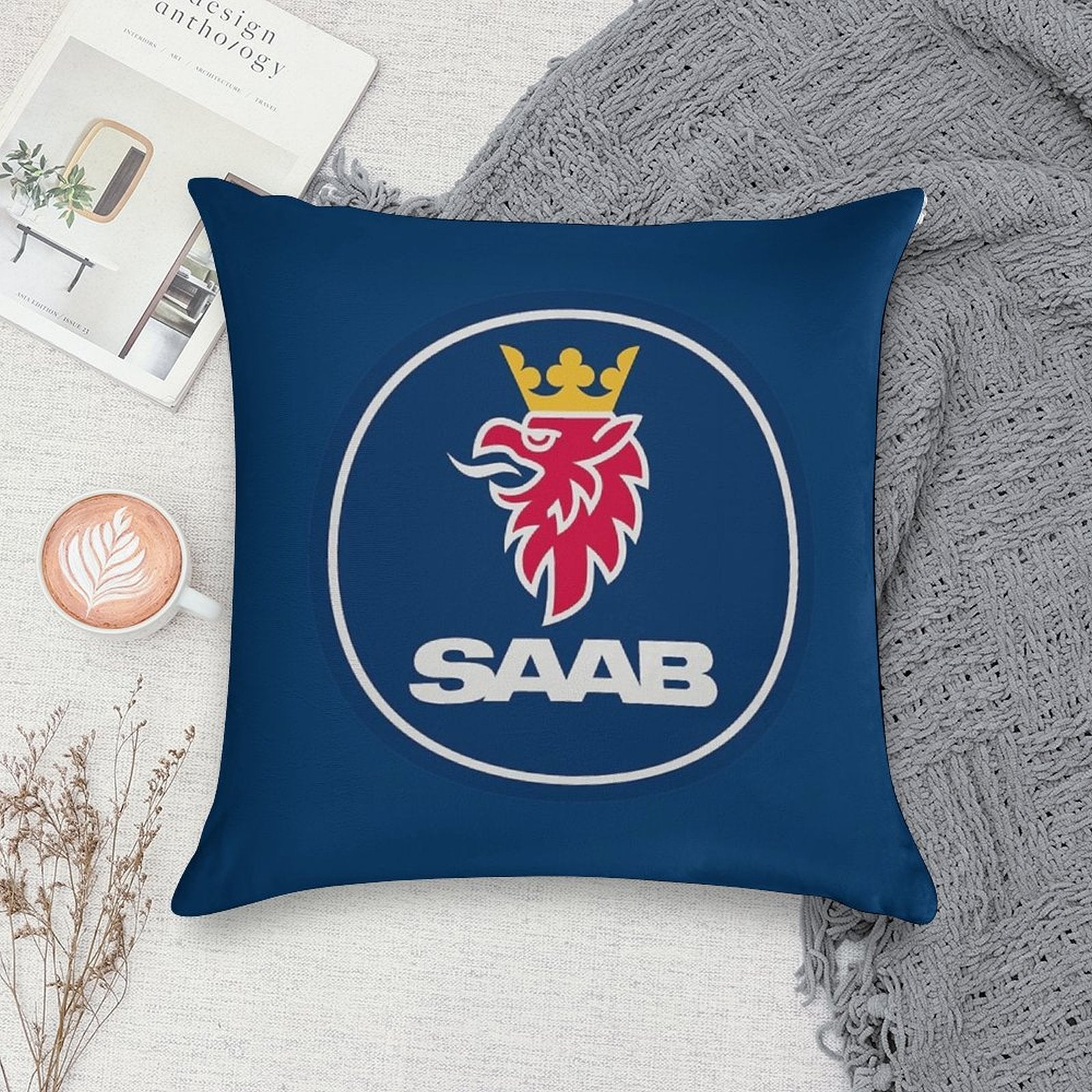 Saab Soft Bedroom Essential Throw Pillow