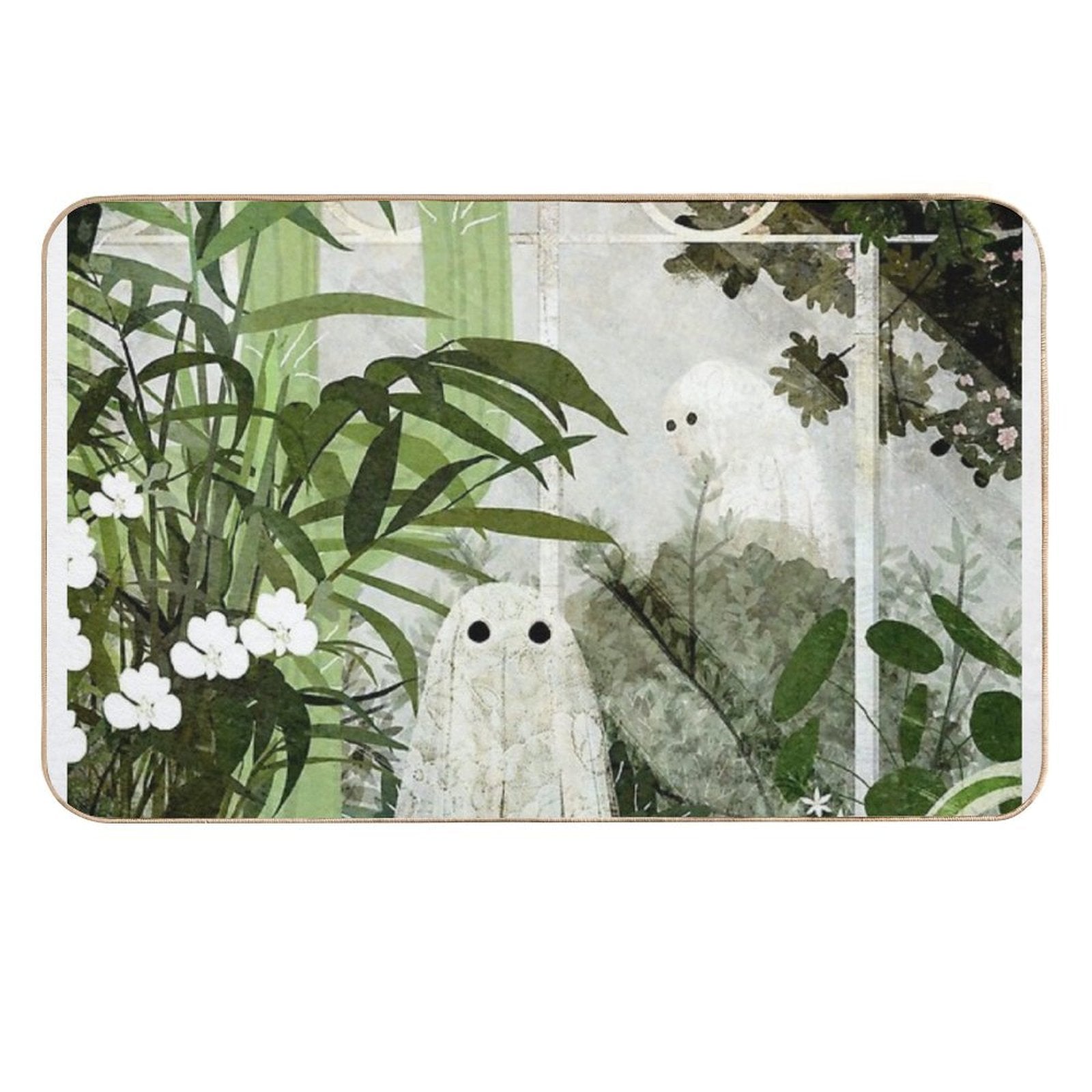 There's A Ghost in The Greenhouse Again  Dirt-Trapping Bath Mat