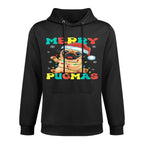 Merry Pugmas Pug Christmas Santa Pug Xmas Lights Dog Lover Casual Wear Hoodie