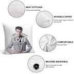 I Just Really Love Jonathan Groff Soft Reinforced Edging Throw Pillow