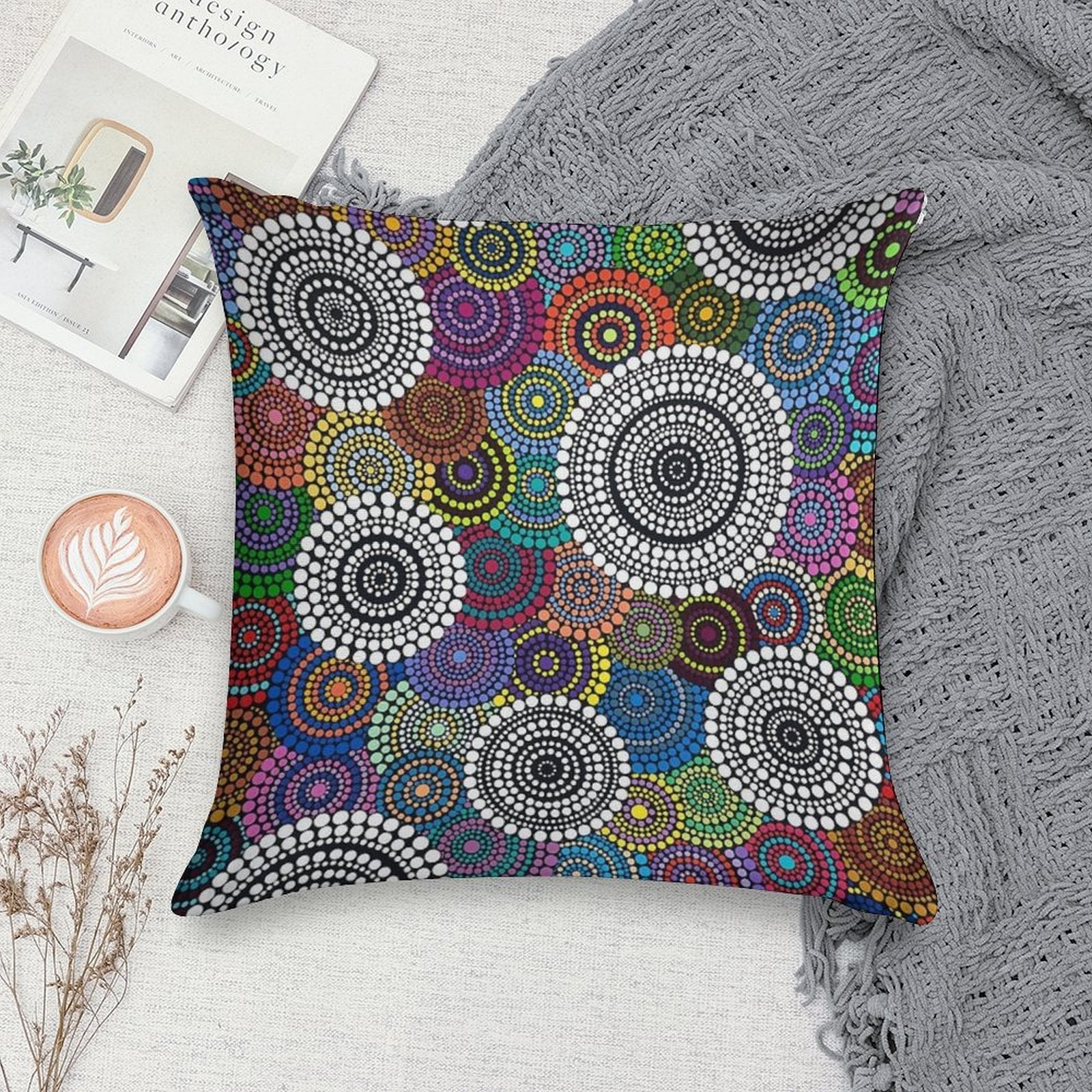 One Mob Soft Washable Throw Pillow