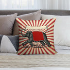 Circus Elephant Vintage Poster Pop Wall Street Art Soft Gift Ready Throw Pillow
