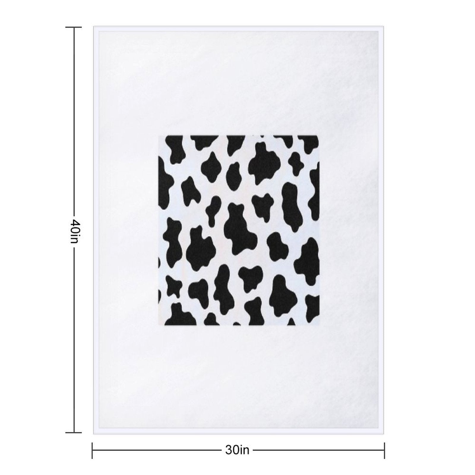 Cow Print Eco-conscious Throw Blanket