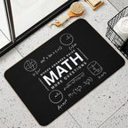 Math – Where Answers Raise More Questions Durable Bath Mat