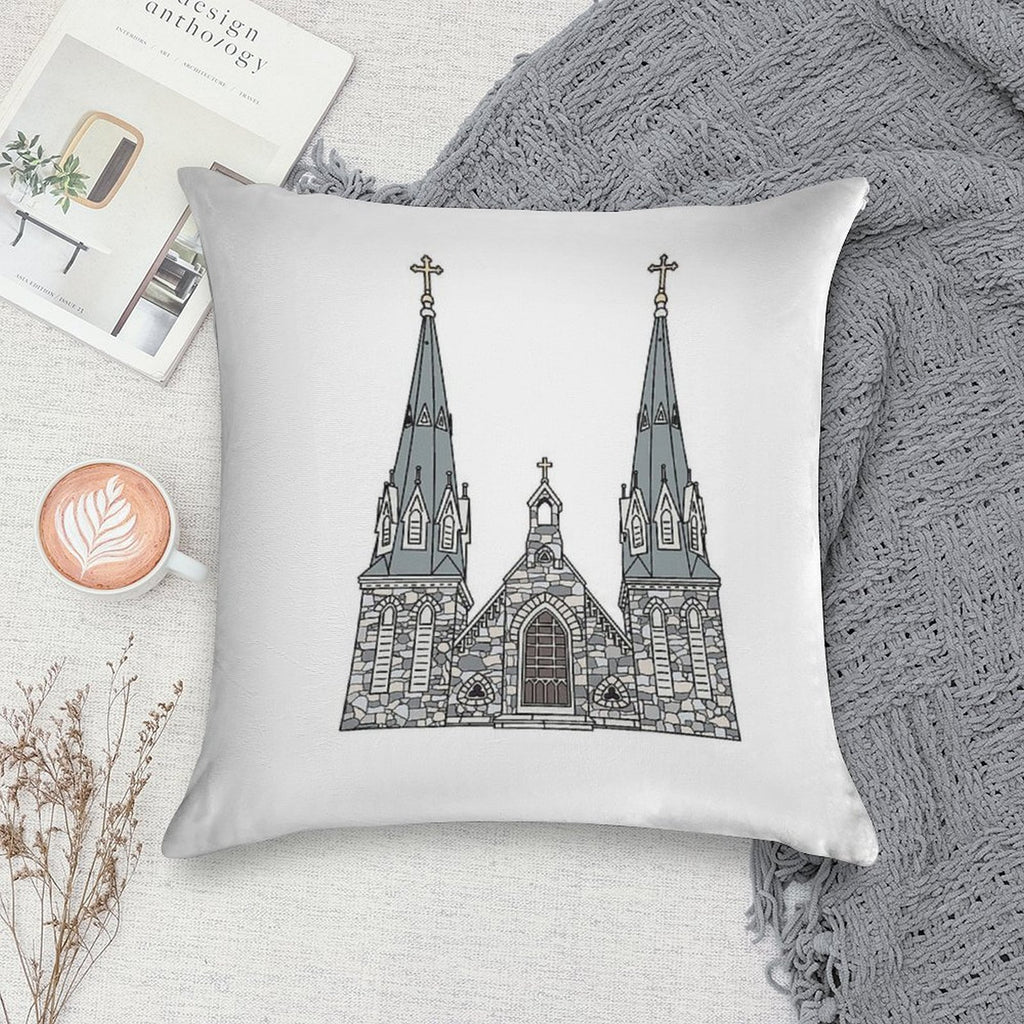 Villanova Church Soft Luxury Feel Throw Pillow