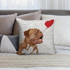 Dogue De Bordeaux Banksy Style Soft Ultra-Soft Texture Throw Pillow
