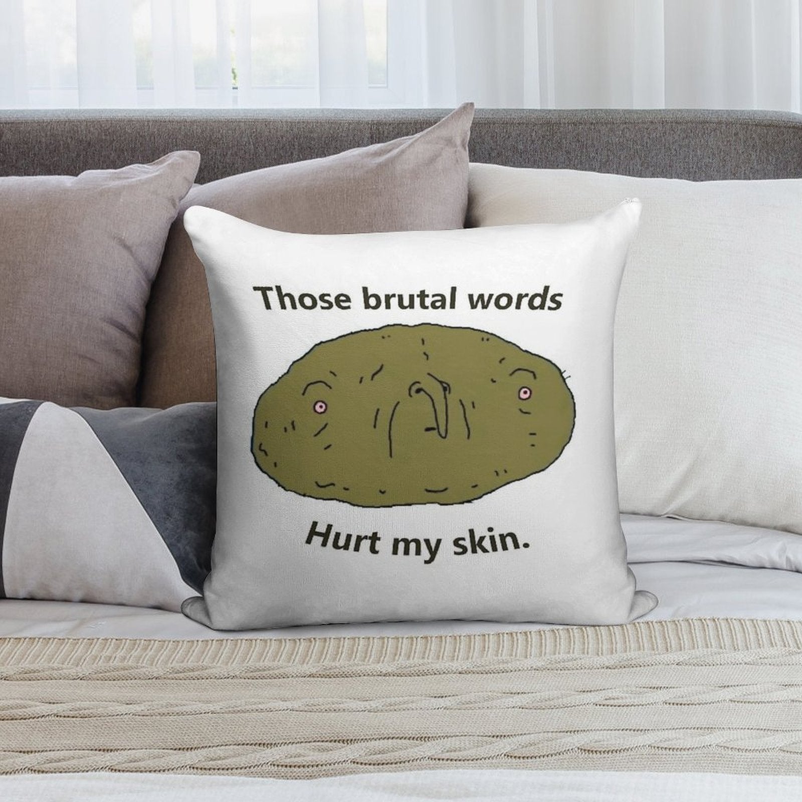 Big Lez Clarence Face Soft Easy Maintenance Throw Pillow