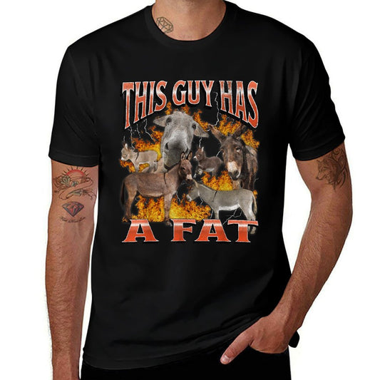 This Guy Funny Offensive Donkey Meme Bootleg  High-quality Stitching T-Shirt
