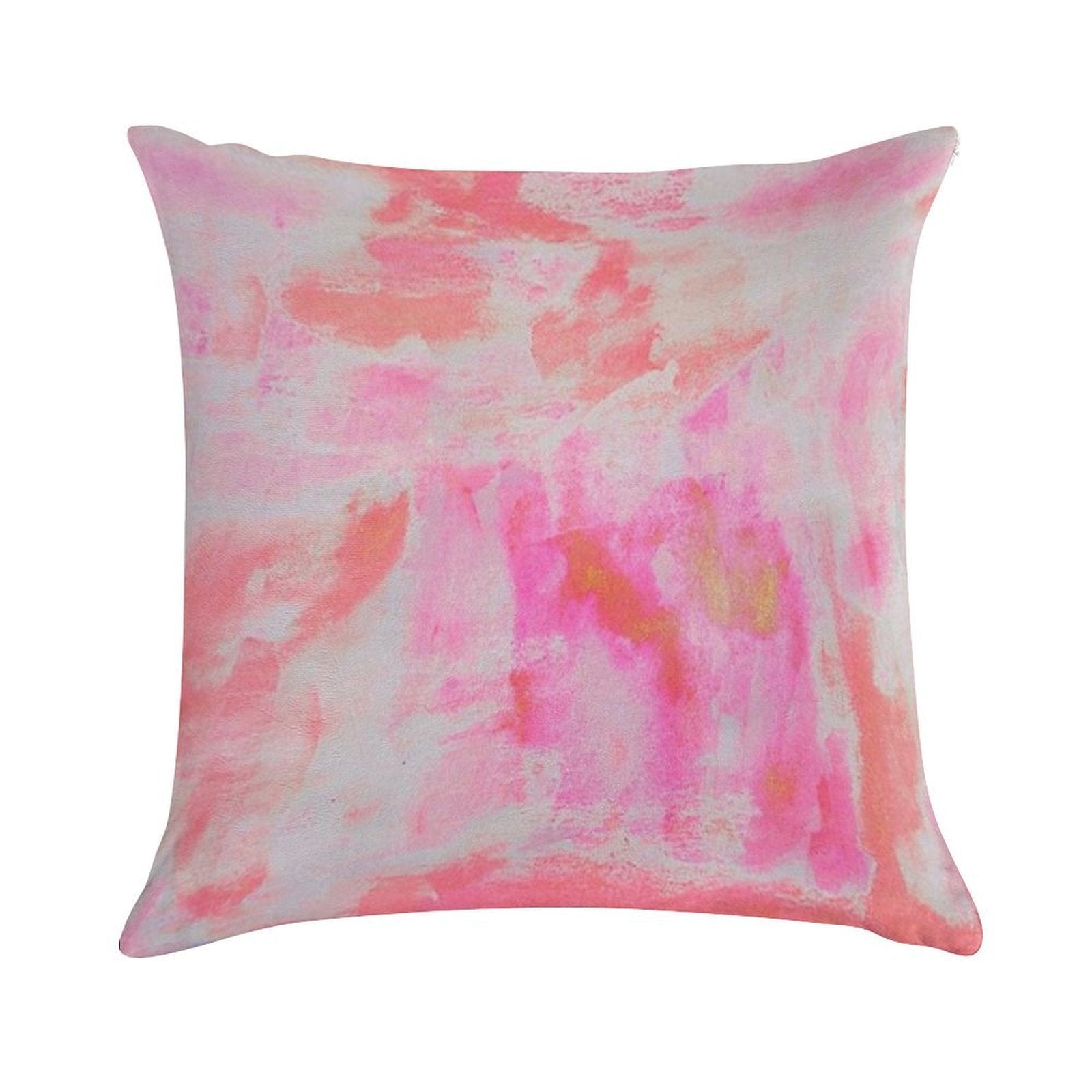 Cute Pink Brushed Soft Skin-Friendly Throw Pillow