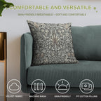 William Morris Snakeshead (grey) Pattern Soft Gift Ready Throw Pillow