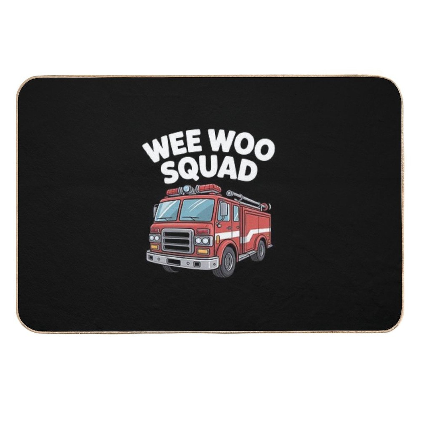Fire Truck Fireman  High-Traffic Bath Mat