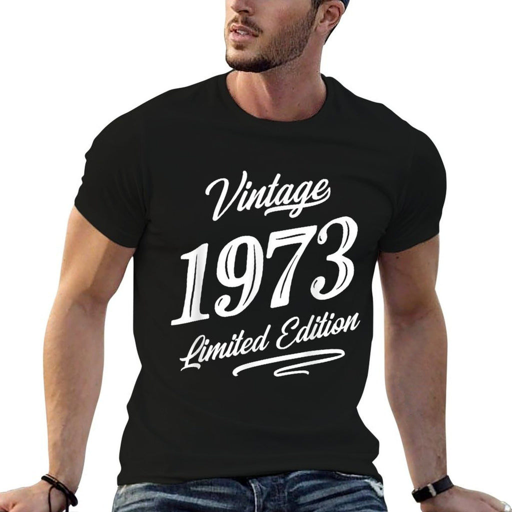 Vintage 1973 50 Year Old Retro 50th Birthday Graphic  Tagless Design T-Shirt