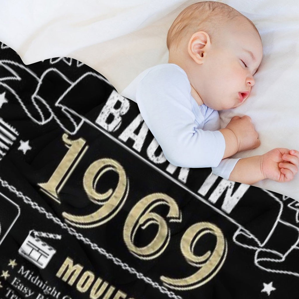 Birthday Anniversary 1969 History Back in 1969 Plush Throw Blanket